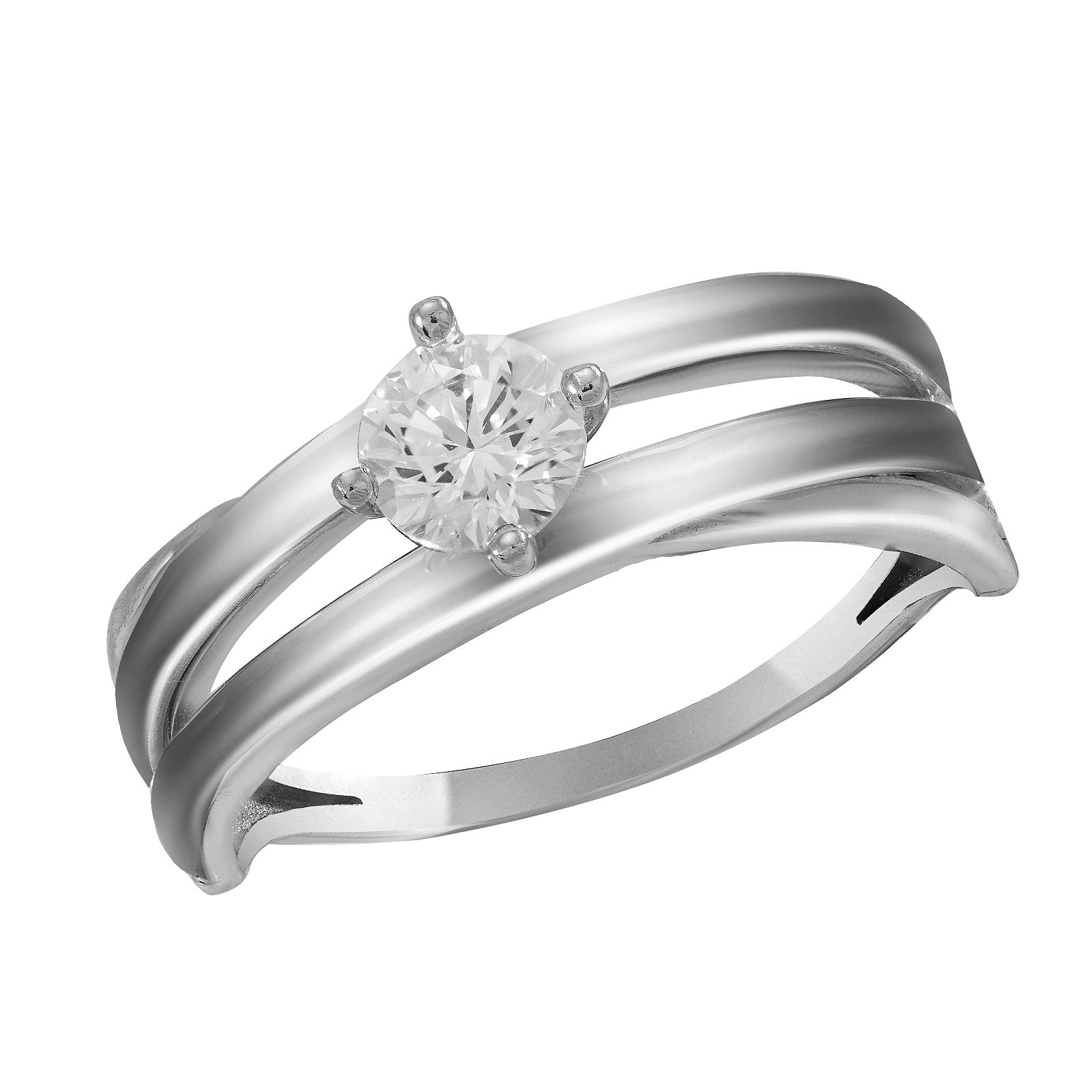 

Кольцо из белого золота с Swarovski Zirconia 1751510, размер 18.5