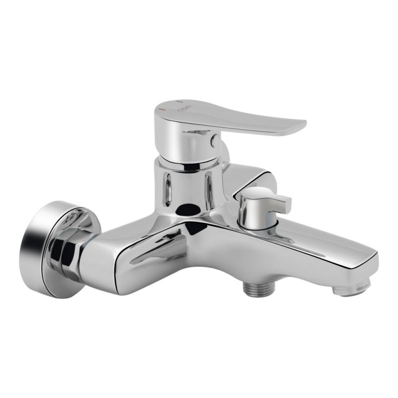 

Cмеситель для ванны однорукояточный с коротким гусаком Q-TAP Terezin хром латунь QTRN3024101GC