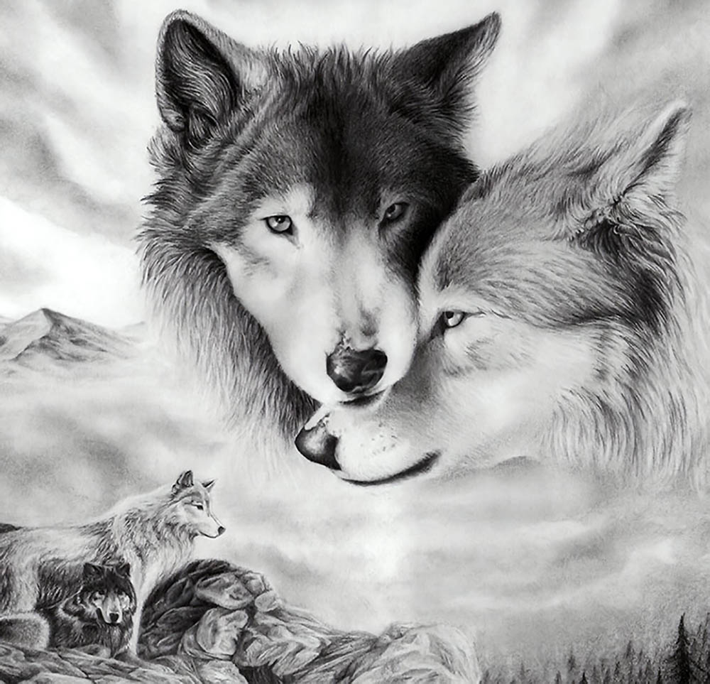 

Фотообои ArtSide Волки (1211220204) Штукатурка