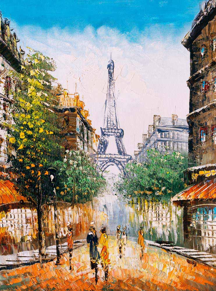 

Фотообои ArtSide Париж маслом (485533348) Штукатурка