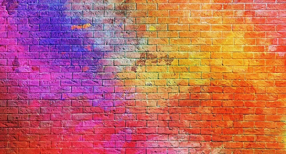 

Фотообои ArtSide Разноцветная стена (421057369) Изморозь