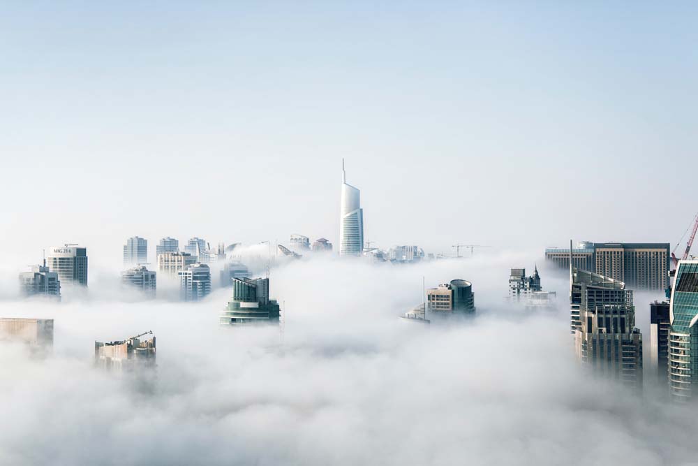 

Фотообои ArtSide Небоскребы в тумане (210122013) Деко