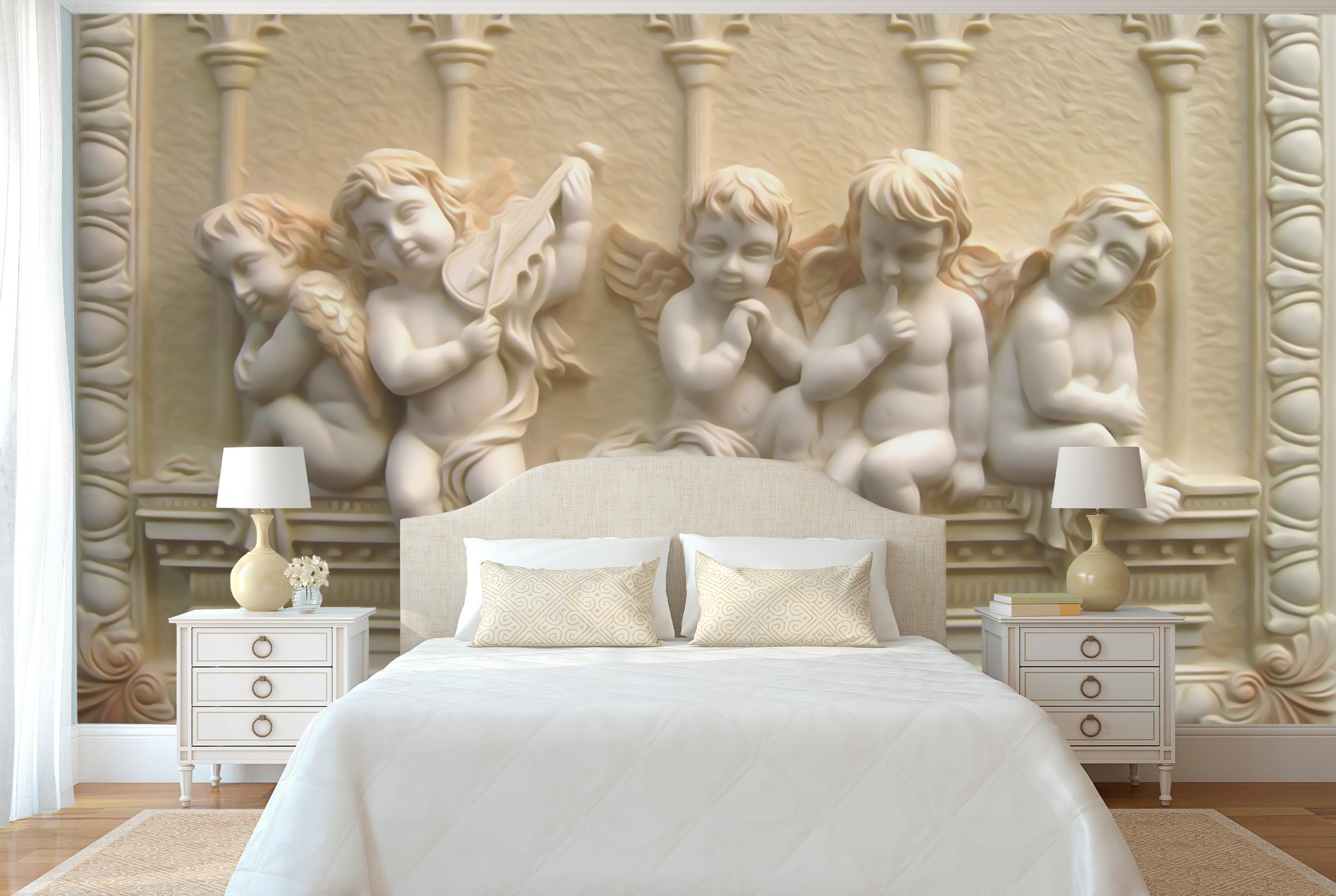 

Виниловые Фотообои Walldeco 3Д ангелы, барельеф 200x130 Диамант