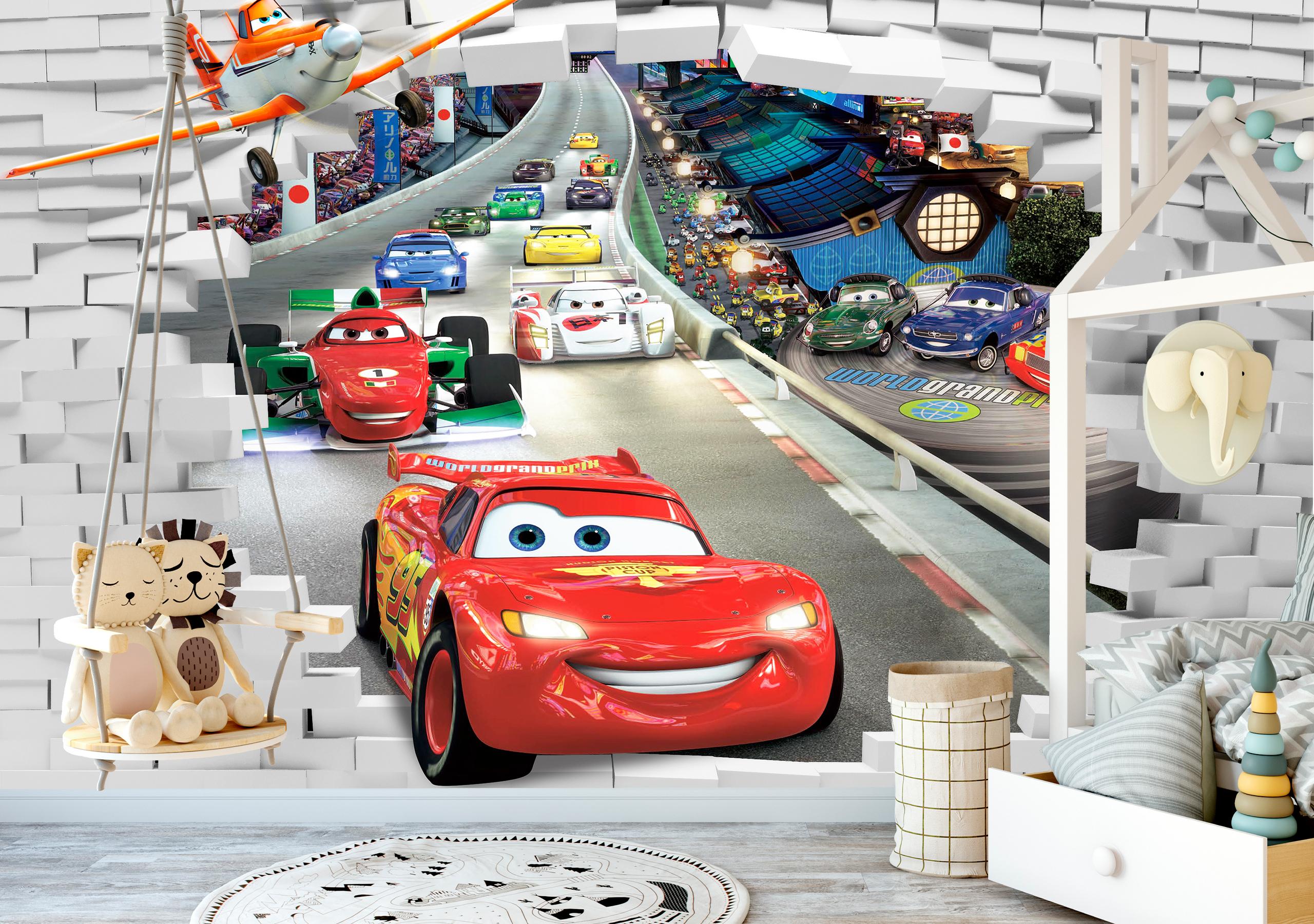 

Виниловые Фотообои Walldeco 3Д Мультфильм Тачки 400x260 Диамант