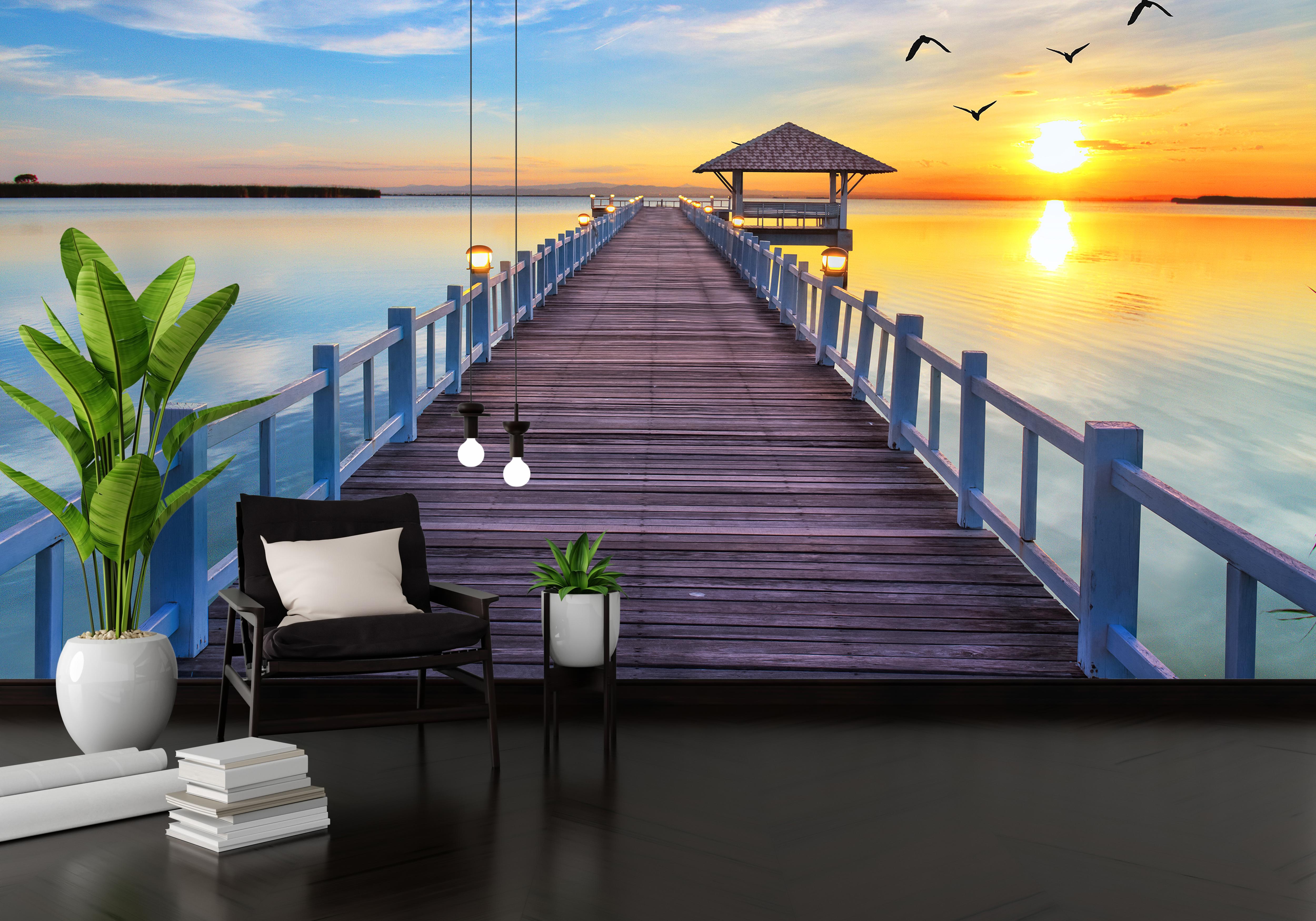 

Флизелиновые Фотообои Walldeco 3Д дорога к морю475x300 Бриз