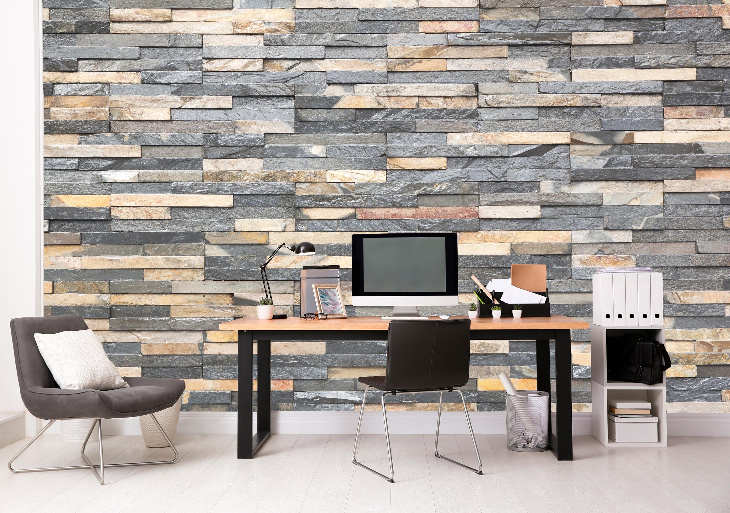 

Флизелиновые Фотообои Walldeco Кирпичная стена 200x130 Бриз
