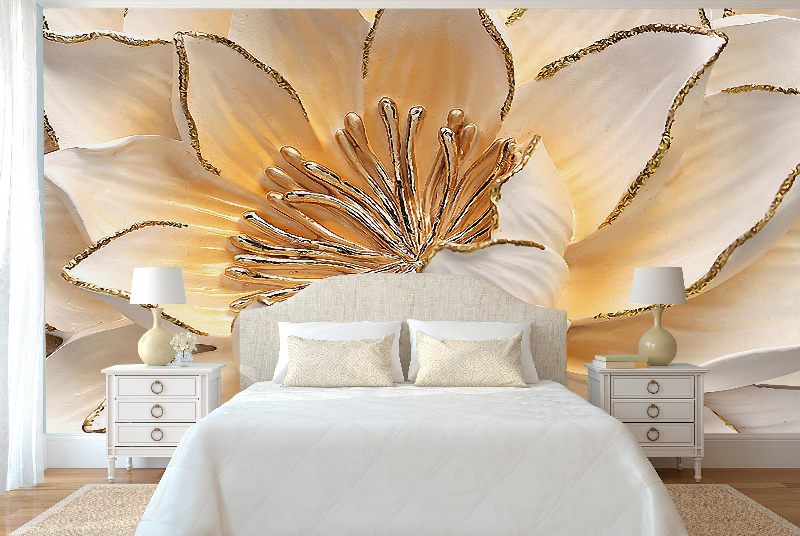 

Бумажные Фотообои Walldeco Лотос барельеф 300x200 Гладь