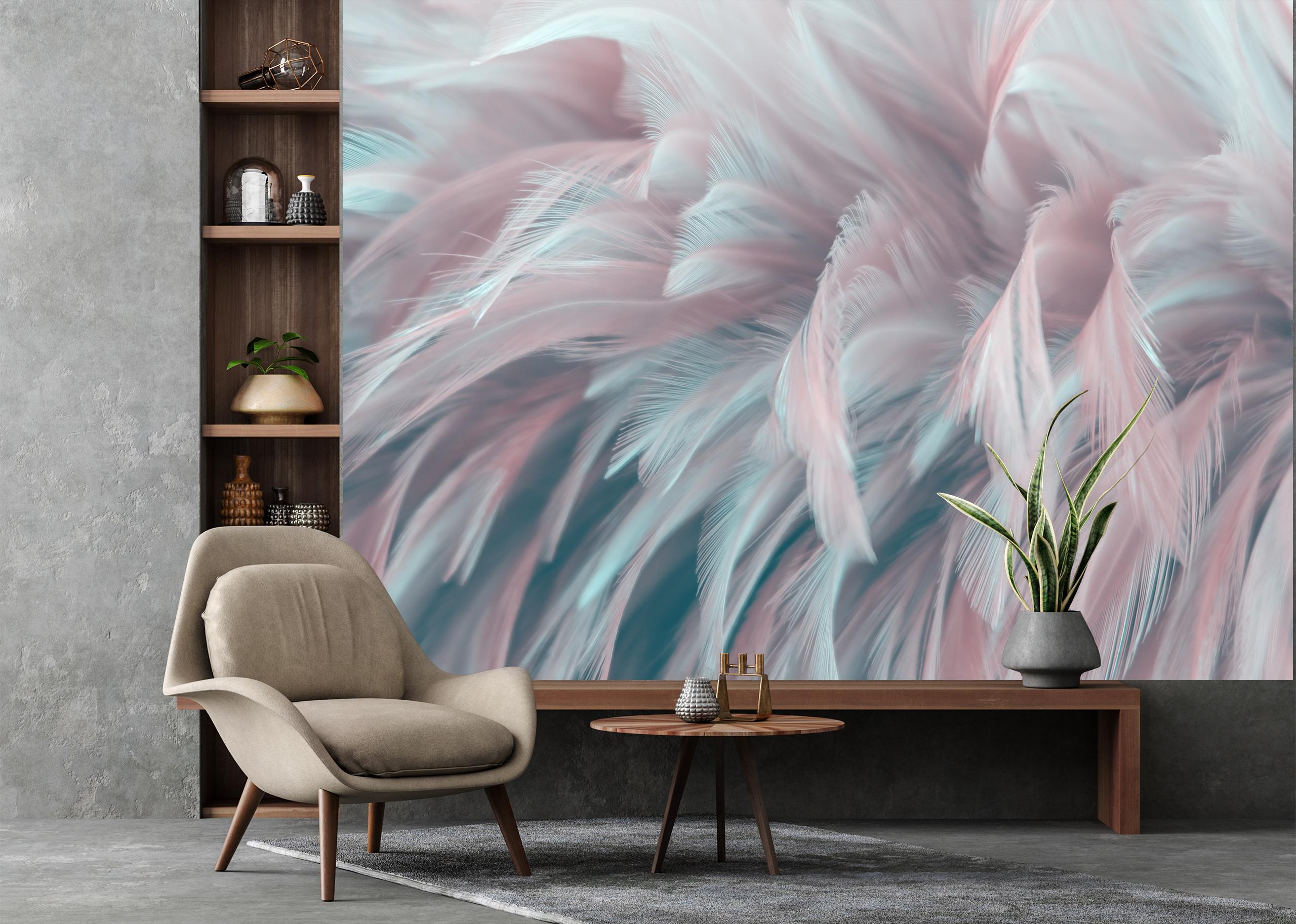 

Виниловые Фотообои Walldeco Разноцветные перья 285x190 Жаккард