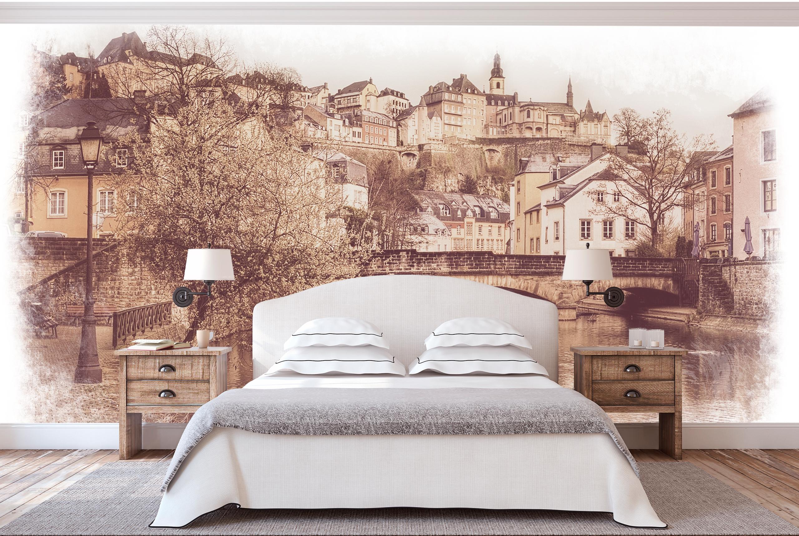 

Виниловые Фотообои Walldeco Панорама города 285x190 Фреска