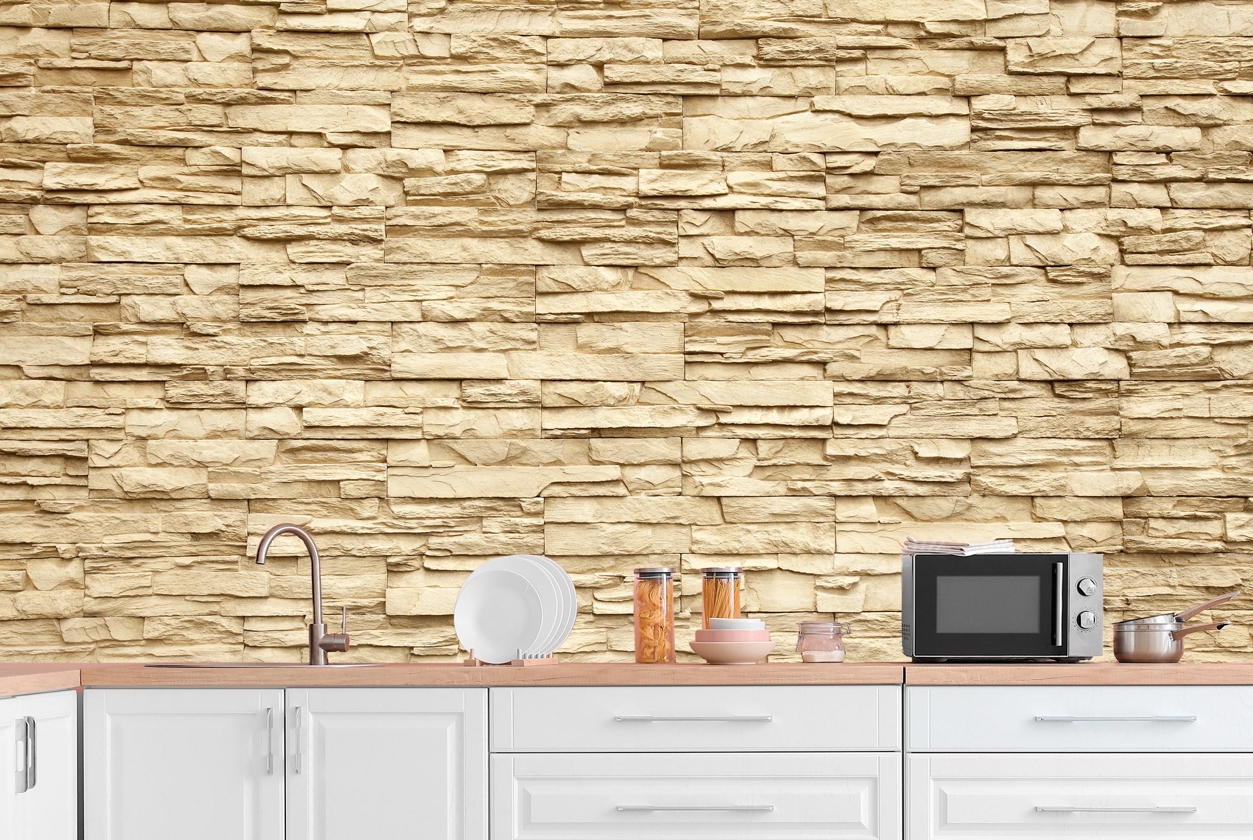 

Флизелиновые Фотообои Walldeco Песочный кирпич 400x260 Бриз