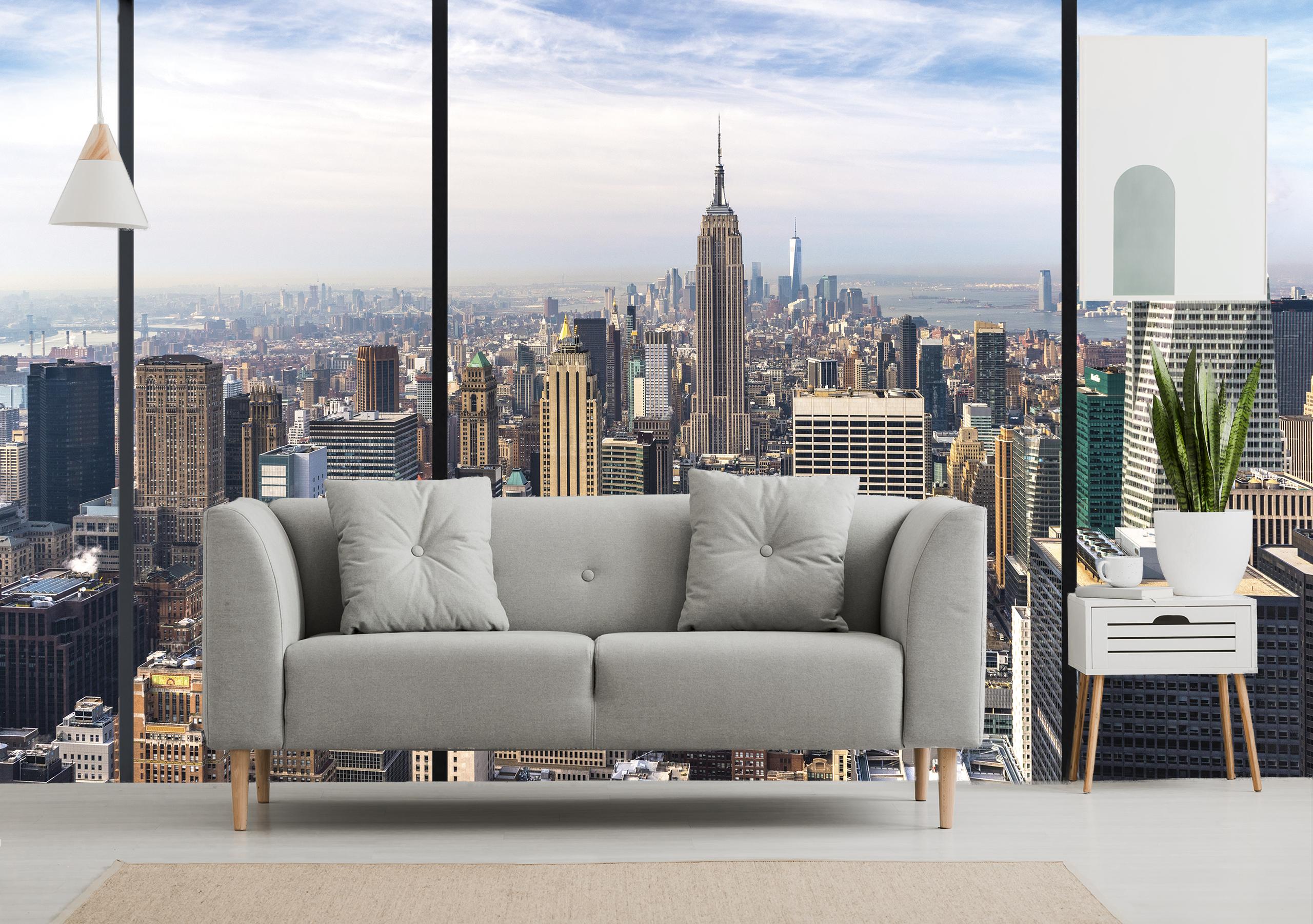 

Виниловые Фотообои Walldeco Вид на Нью-Йорк 300x200 Диамант