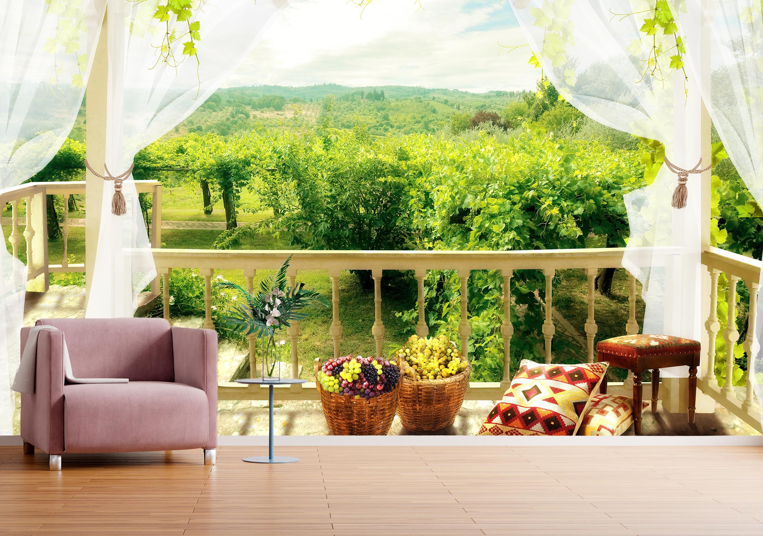 

Виниловые Фотообои Walldeco Виноград 285x190 Волокно