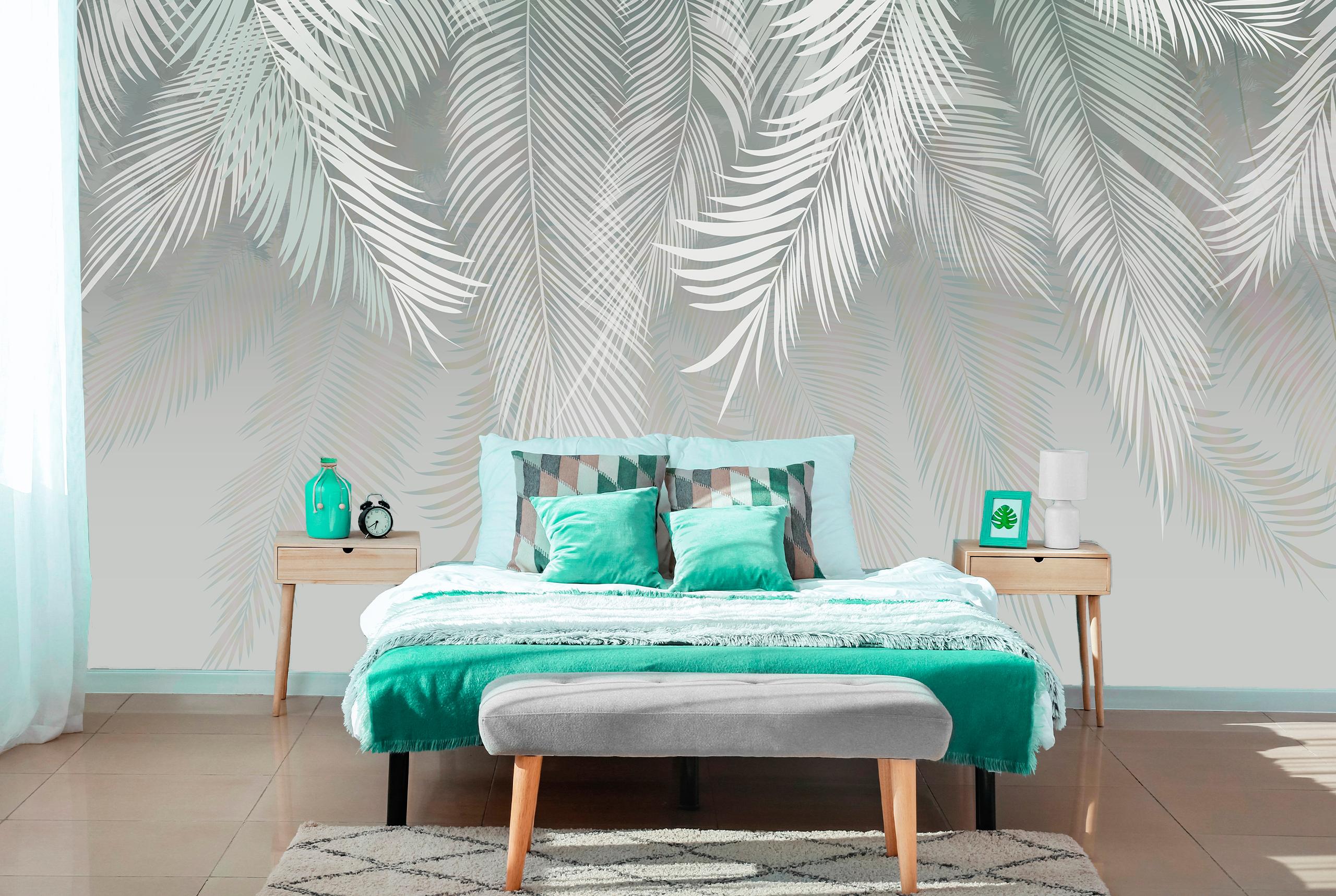 

Флизелиновые Фотообои Walldeco Белые листья 285x190 Бриз