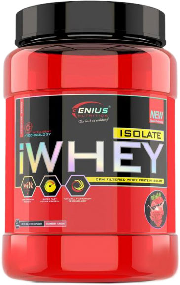 

Протеин Genius Nutrition iWhey 900 г Клубника (5486920012586)
