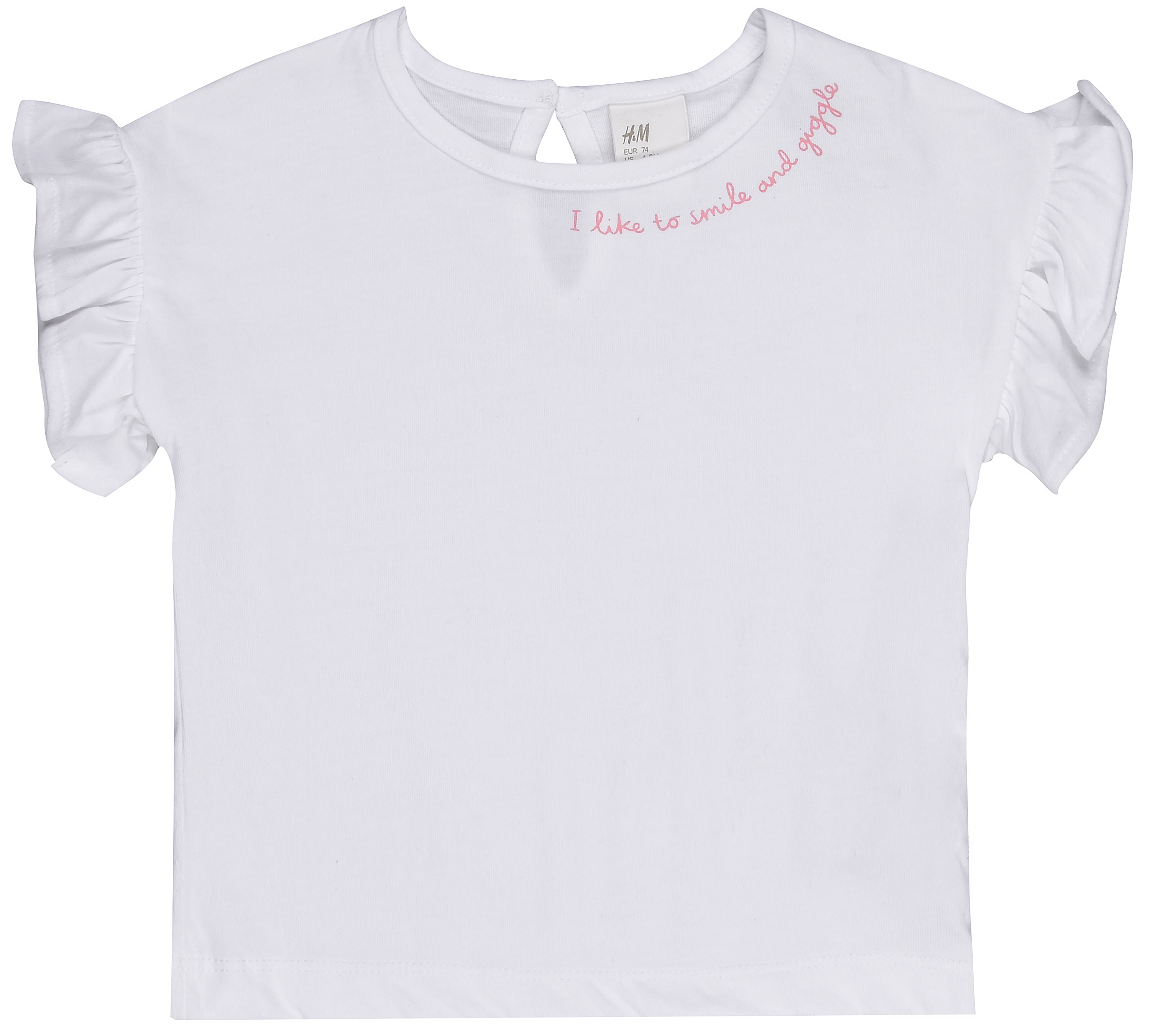 

Футболка H&M 6644788 74 см Белая