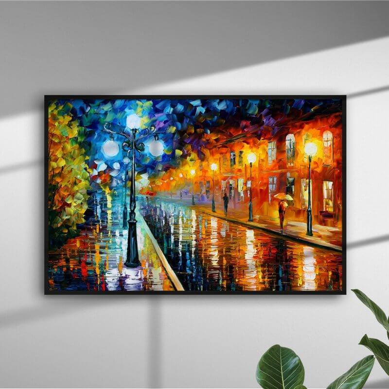 

Картина Арт-холст Вечерняя улица Арт-urb_00182 90х60 см