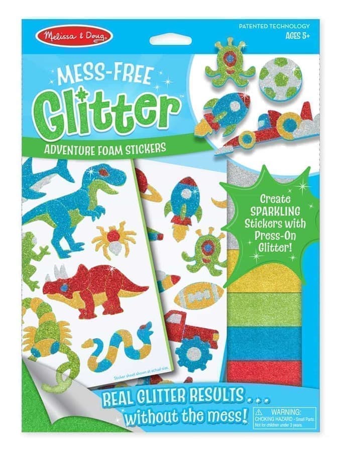 

Набор для творчества с блестящими наклейками Приключение Cool Creatures Foam Stickers Melissa & Doug