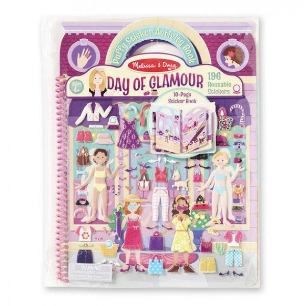 

Объемные многоразовые наклейки Гламур Day of Glamour Melissa & Doug