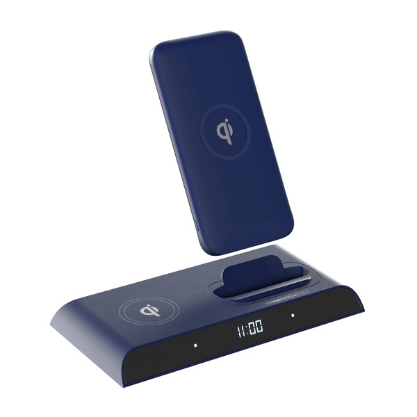 

Внешний аккумулятор InterStep 10000мАч PB10DQi PRO док-станция Type-C PD, синий