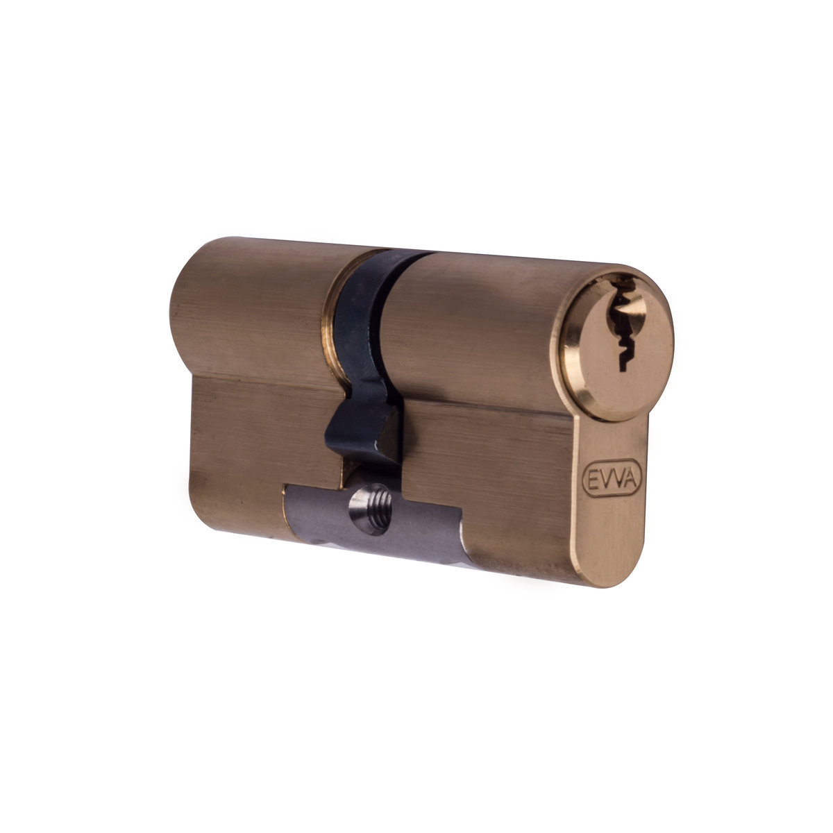 

Цилиндр EVVA EPS (41х66) 3KEY ключ-ключ матовая латунь