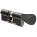 

Цилиндр EVVA ICS (36х86) без ключей ключ-тумблер черный