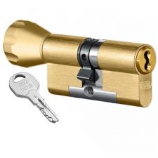 

Цилиндр EVVA ICS (51хK81) 3KEY ключ-тумблер матовая латунь