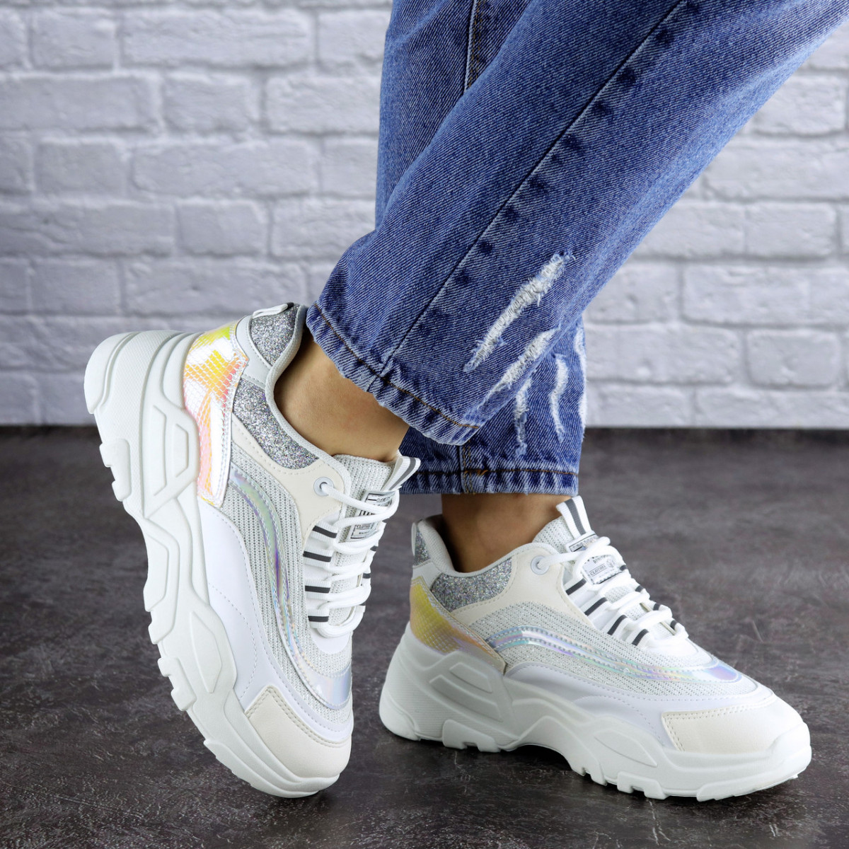 

Женские кроссовки Fashion Ferris 1749 39 размер 24 см Белый
