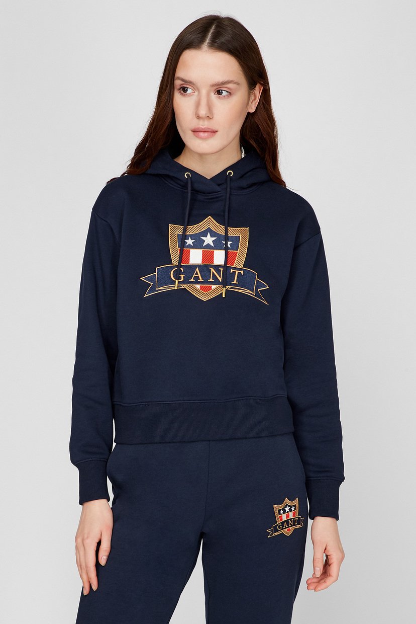 

Женское темно-синее худи Gant  4200640, Женское темно-синее худи Gant XL 4200640