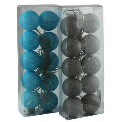 

Гирлянда электрическая Шарики паутинка 20шт синяя белая желтая цветная 20-6 5-254 (6366) Без бренда