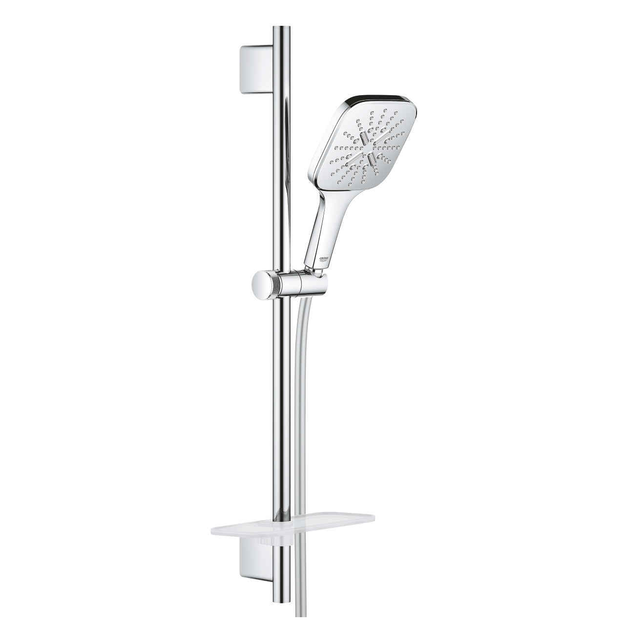 

Душевой набор со стойкой GROHE RAINSHOWER SMARTACTIVE 130 CUBE со шлангом 1750мм ручной лейкой 130мм хром 26583000