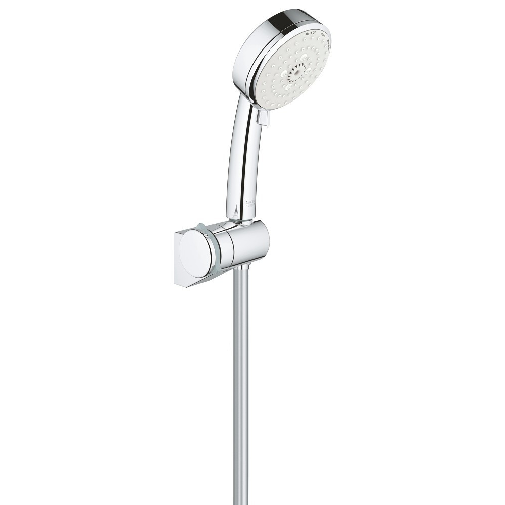 

Душевой комплект GROHE New Tempesta Cosmopolitan 100 со шлангом 1750мм ручной лейкой 100мм и держателем хром 27584002