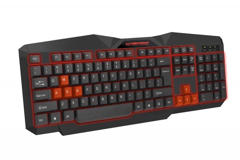 

Клавиатура Esperanza EGK201 (EGK201RUA) Red USB