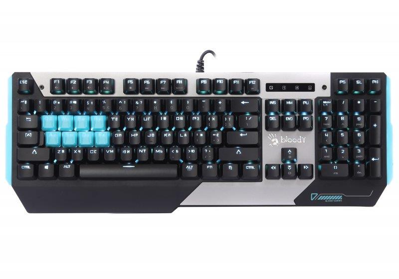 

Клавиатура A4Tech Bloody B865 LK Blue/Grey USB