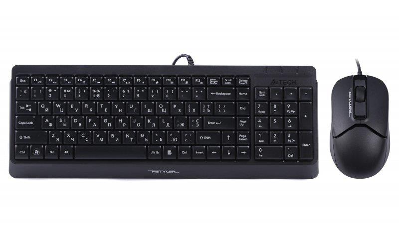 

Комплект клавиатура + мышь A4Tech F1512 Black USB