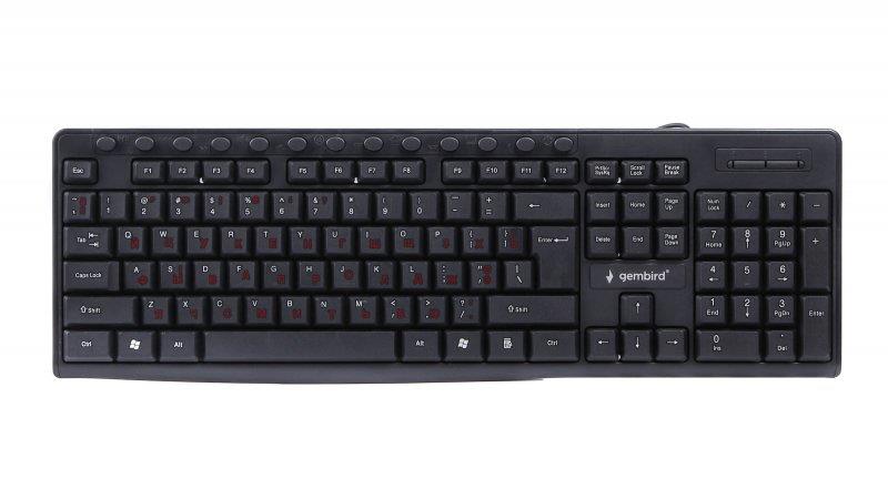 

Клавиатура Gembird KB-UM-107-UA Black USB UKR