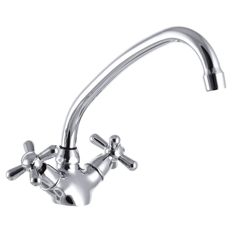 

Кран кухонный двухрычажный CHAMPION хром DOMINOX 271 на гайке латунь CH0021