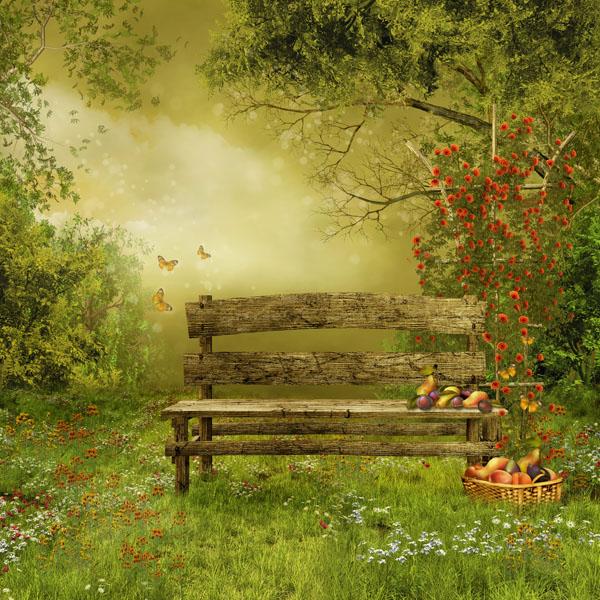 

Картина Арт-Холст Осенний двор №3854 (70x50см)