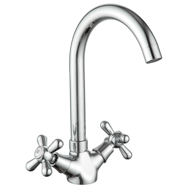 

Кран кухонный двухрычажный MIXXUS хром PREMIUM DOMINOX 275 латунь MI1585
