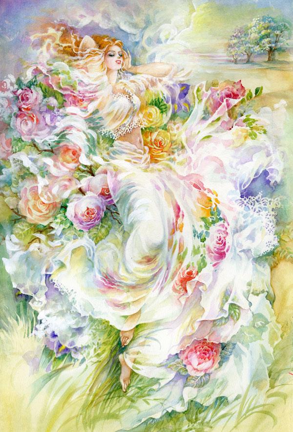 

Картина Арт-Холст Девушка украинка №5507 (80x110см)