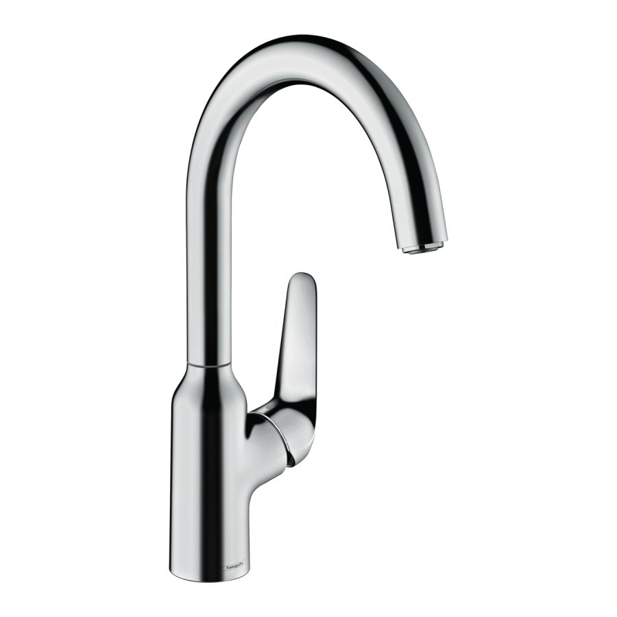 

Кран на кухню однозахватный HANSGROHE M421 хром латунь 71802000