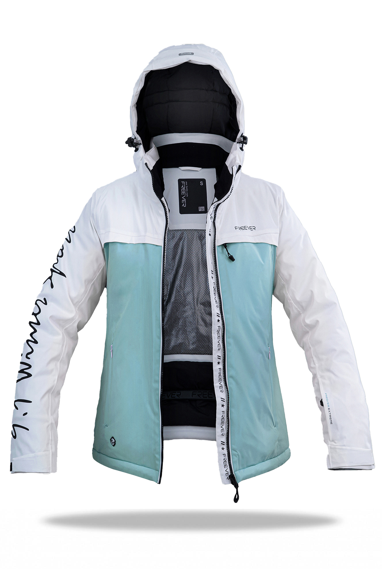 

Горнолыжная куртка женская Freever WF 21714 мятная 2XL