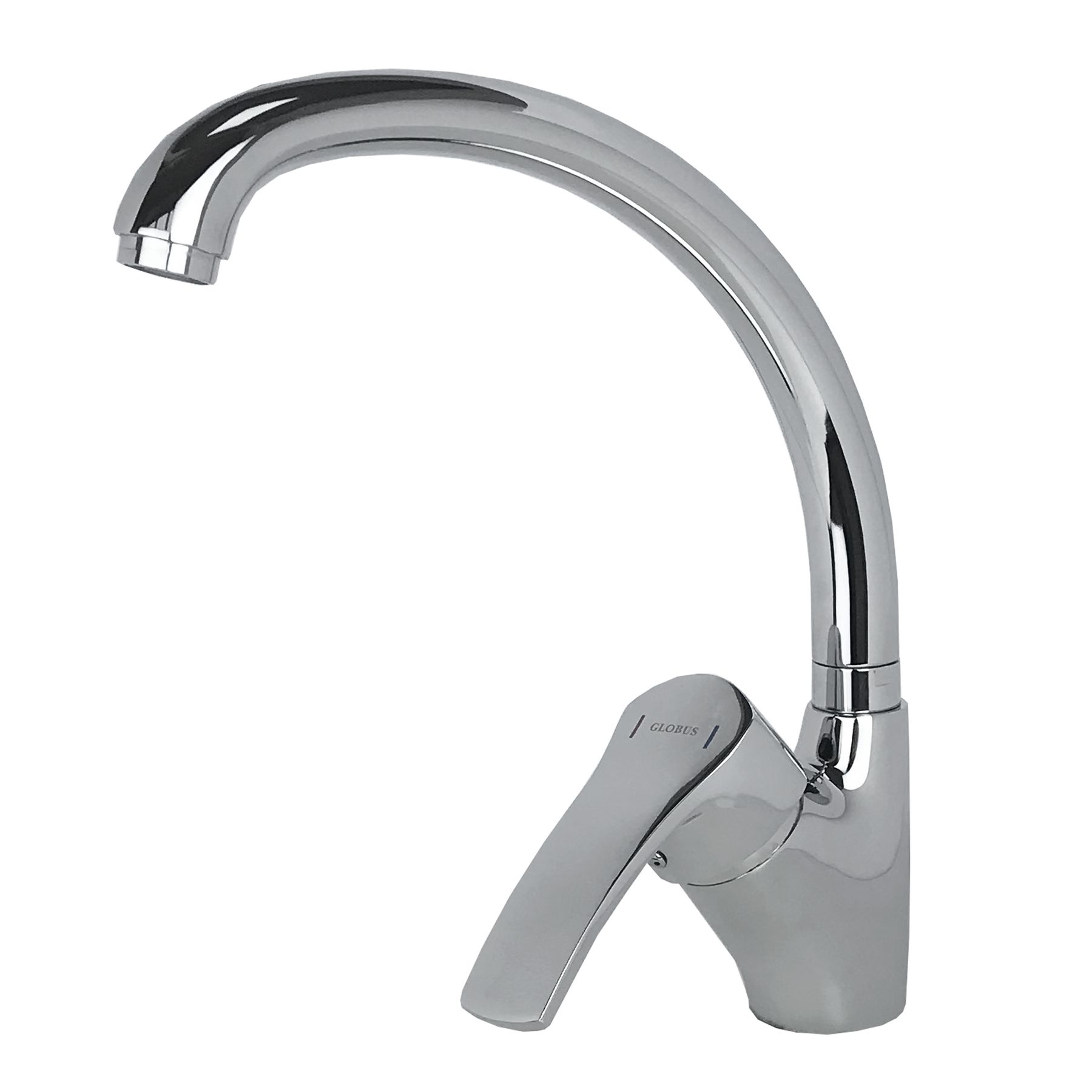 

Кран для кухни однозахватный GLOBUS LUX QUEENSLAND GLQU-203S-BIG хром латунь 000008756