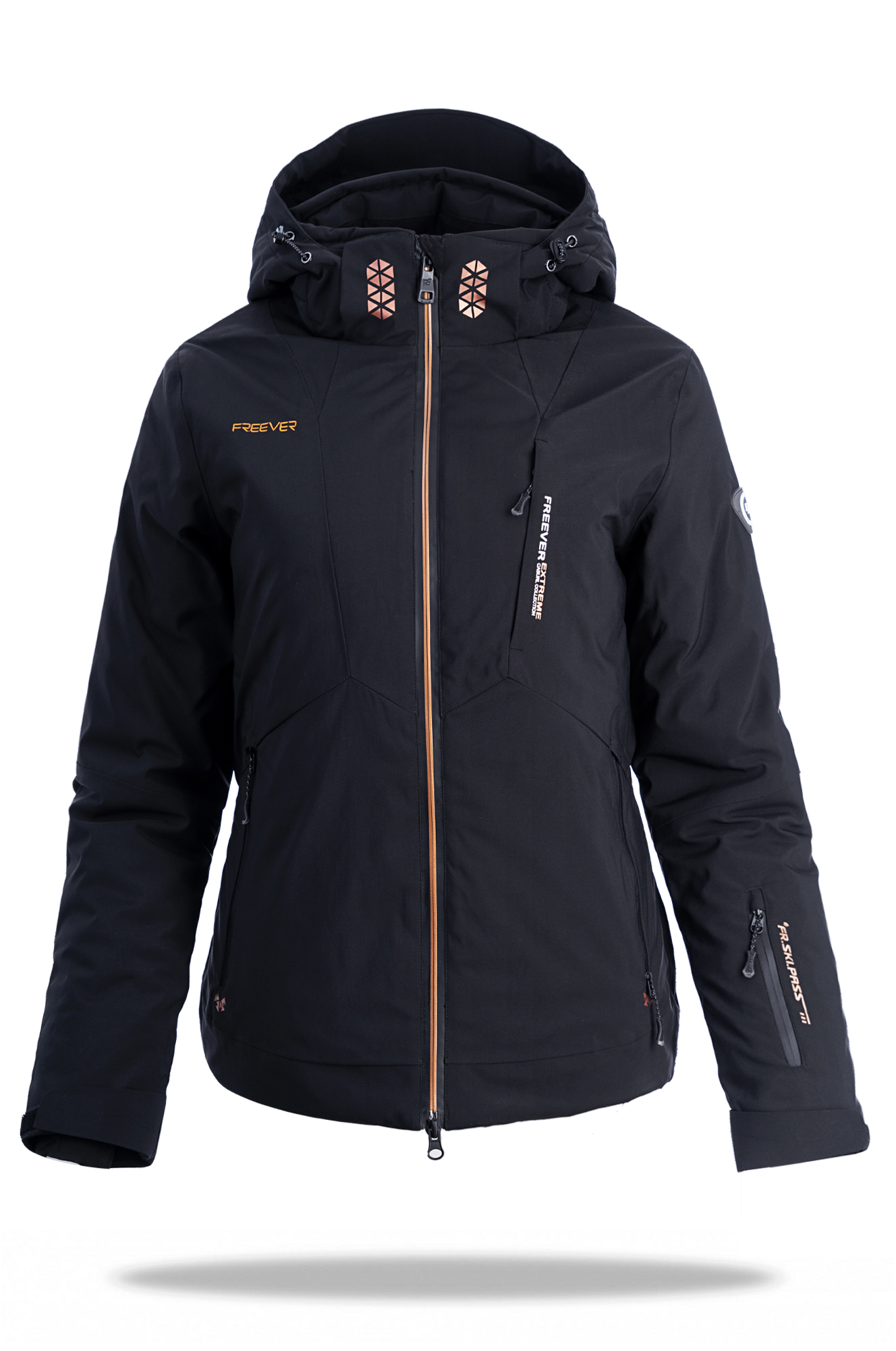 

Горнолыжная куртка женская Freever WF 21618 черная 2XL