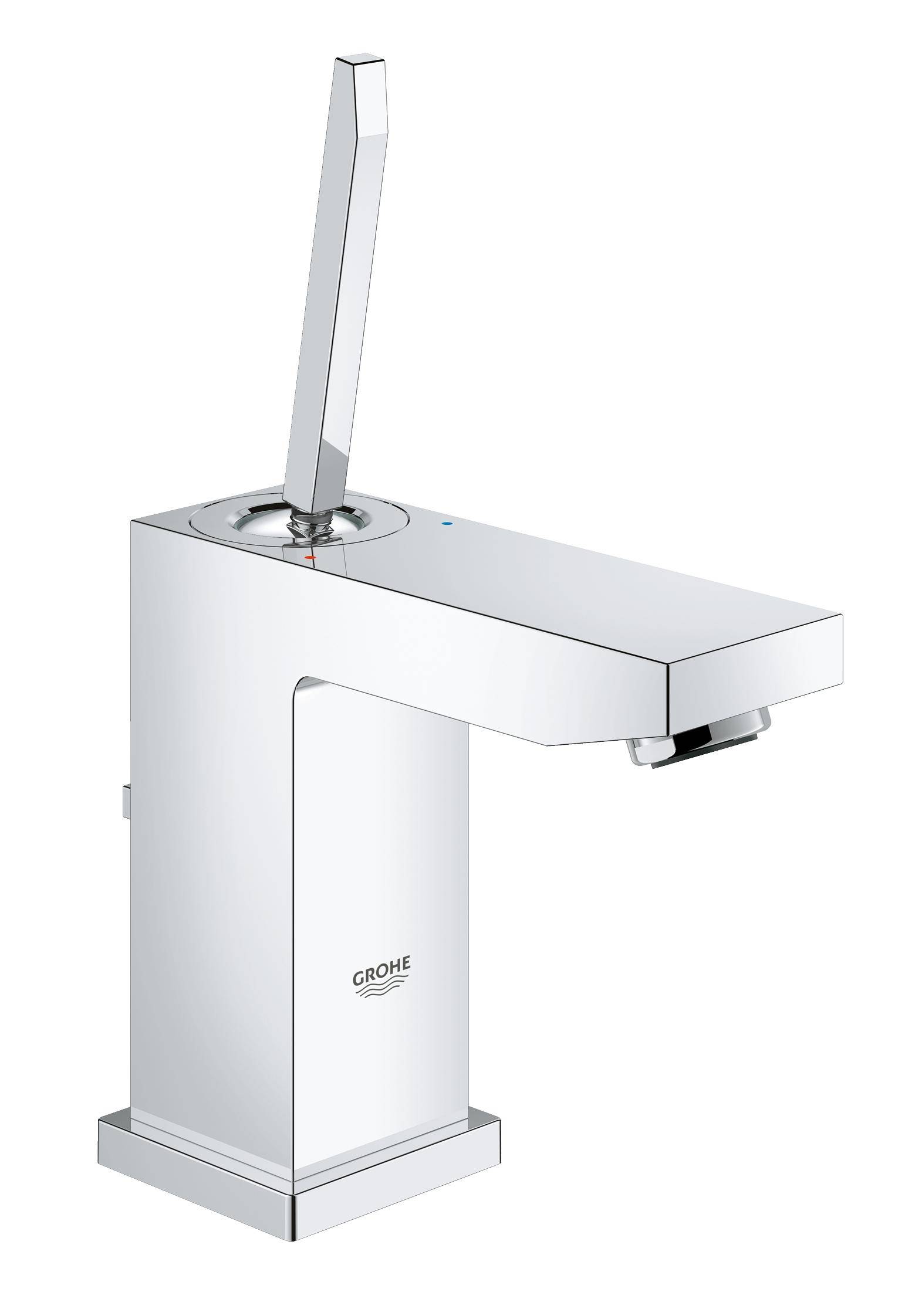 

Cмеситель для раковины одновентильный GROHE Eurocube Joy S-size хром латунь с донным клапаном 23654000
