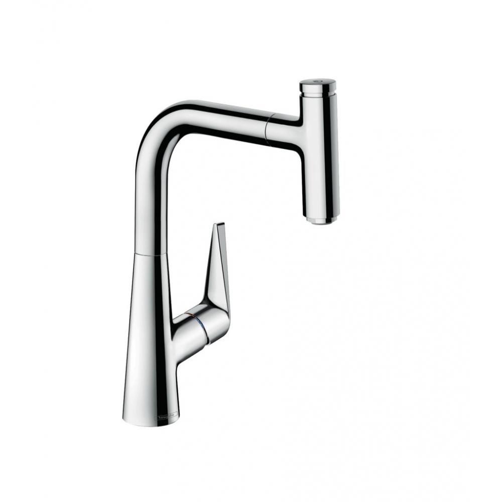 

Cмеситель на кухню с вытяжным душем HANSGROHE Talis Select M51 хром латунь 72822000