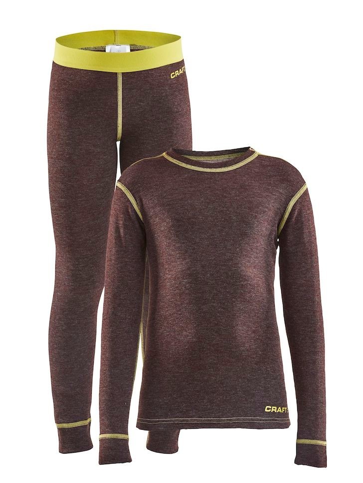 

Детский комплект термобелья CRAFT Core Wool Merino Set 1909714-480200 Peak Melange 86/92