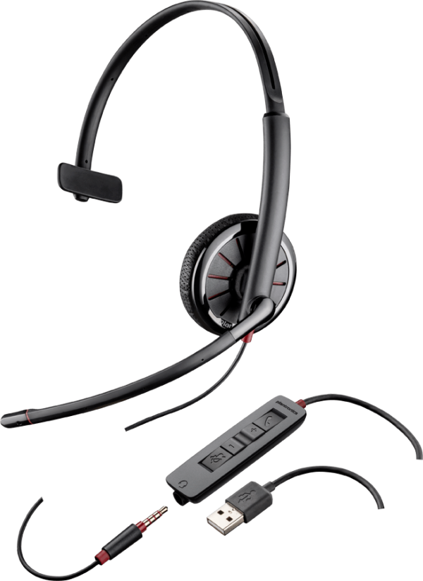 

Гарнитура Plantronics BlackWire C315.1-M, USB/jack 3.5 MS Lync