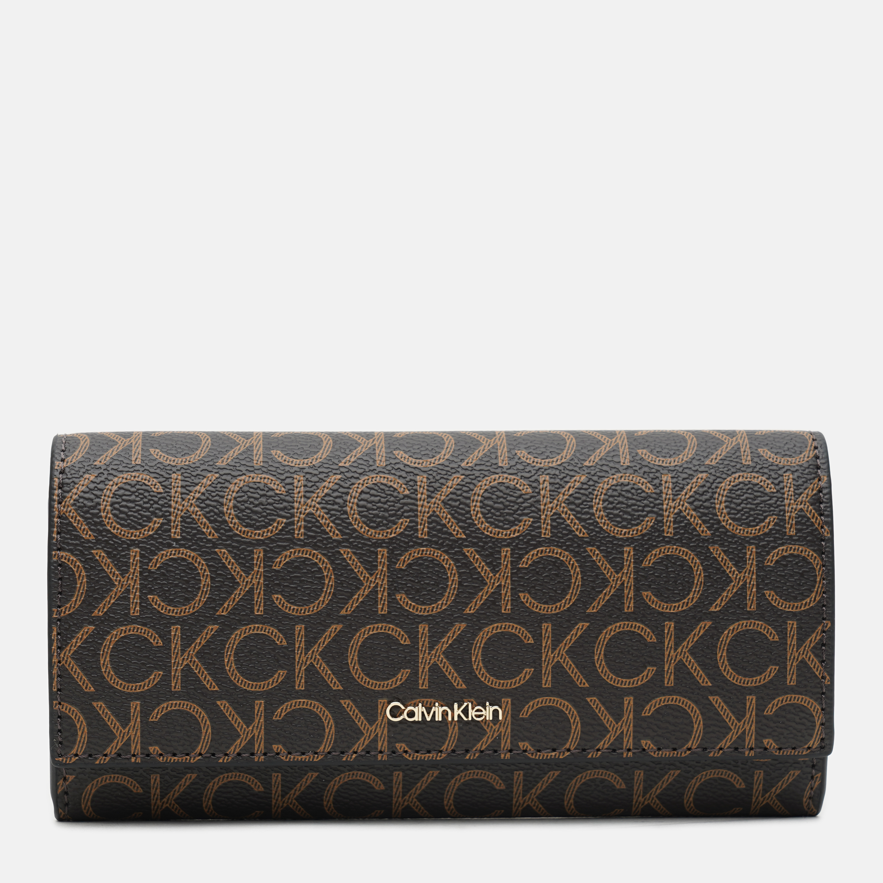 

Кошелек женский Calvin Klein Jeans Ck Must Trifold Lg Mono K60K608760-0HD Brown Mono