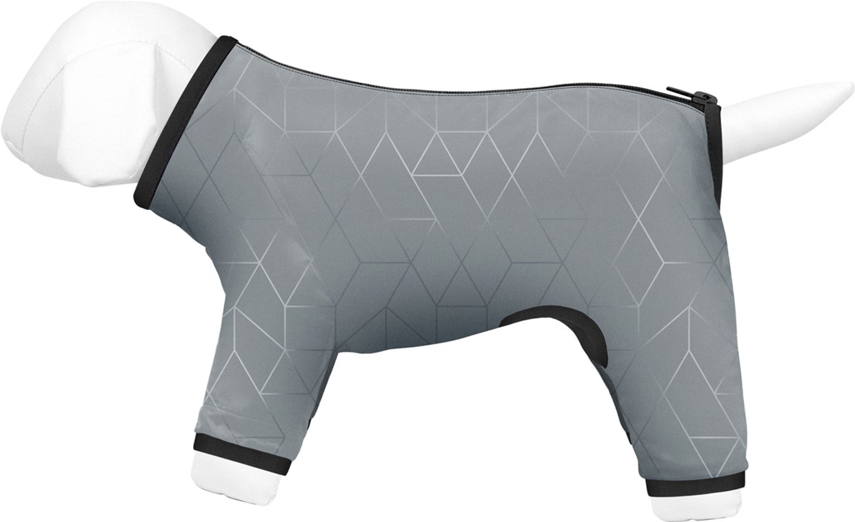 

Дождевик для собак COLLAR WAUDOG Clothes светоотражающий, S32, В 47-50 см, С 35-38 см