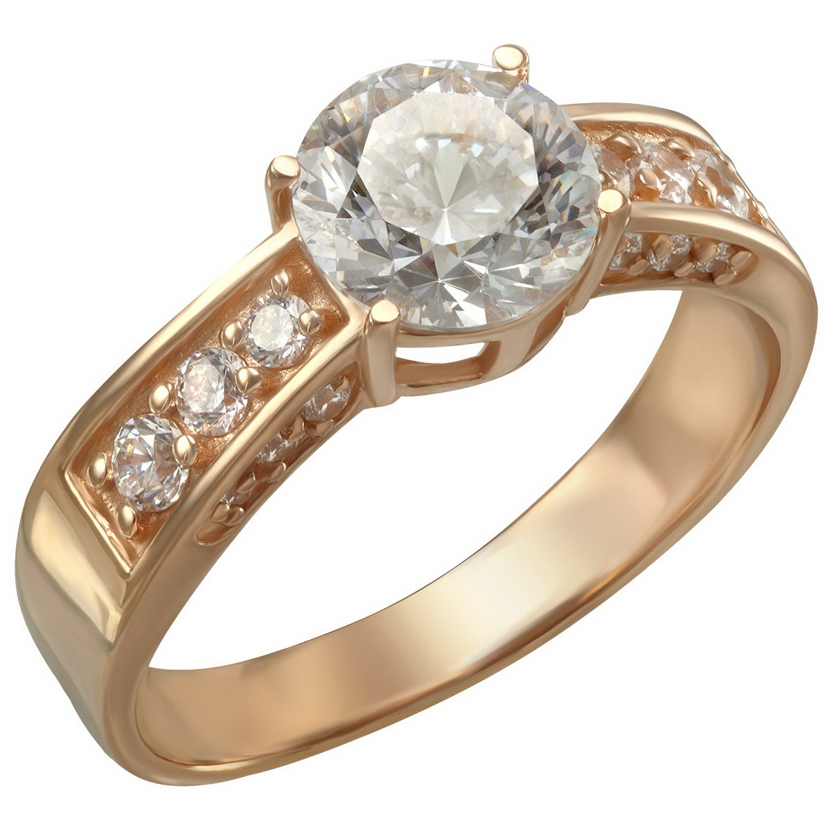 

Золотое кольцо с фианитами Tango Jewellery Company 380384 размер 17